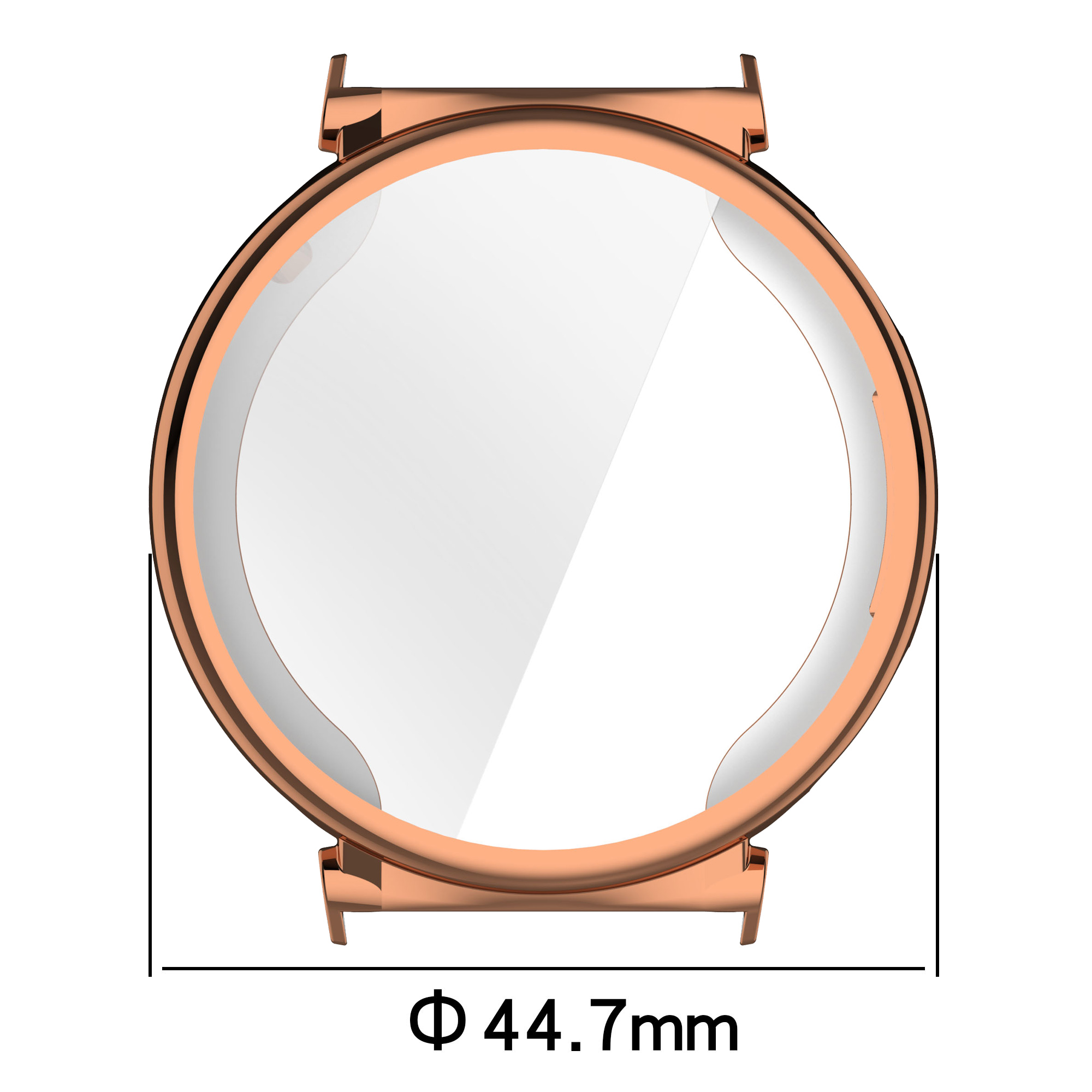 Wymiary plecków Bizon Case Watch Felipe dla Huawei Watch GT 5 Pro 42 mm